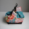 Kinchaku basket bag mini- blue