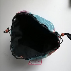 Kinchaku basket bag mini- blue