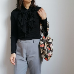 Onehandle bag Dark-brown