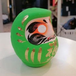 Green Daruma 12cm