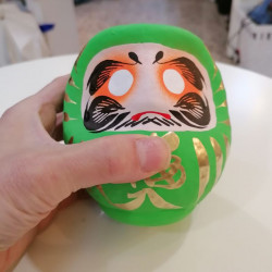 Green Daruma 12cm