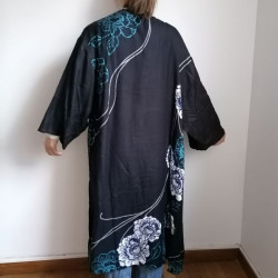 Kimono robe rayon -Peony
