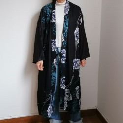 Kimono robe rayon -Peony