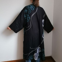 Kimono robe rayon -Peony