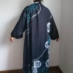 Kimono robe rayon -Peony