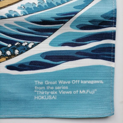 Furoshiki 50cm Hokusai "Big Wave"