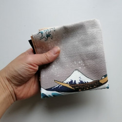 Furoshiki 50cm Hokusai "Big Wave"
