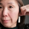 Rectangle Paper earrings Japanese book