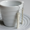 Rectangle Paper earrings Japanese book