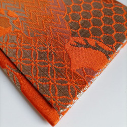 Wallet silk Orange