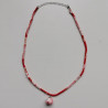 Chirimen cord necklace cat