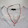 Chirimen cord necklace cat