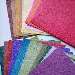 Origami creped washi