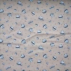 Japanese cotton 100cm Panda beige
