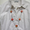 Collana Fiori di Pruno Rosso