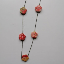 Collana Fiori di Pruno Rosso