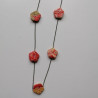 Collana Fiori di Pruno Rosso