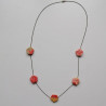 Collana Fiori di Pruno Rosso
