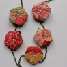 Collana Fiori di Pruno Rosso
