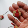 Collana Fiori di Pruno Rosso
