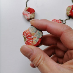 Collana Fiori di Pruno Rosso
