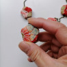 Plum flower necklace Red