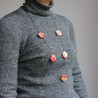 Collana Fiori di Pruno Rosso