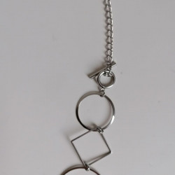 Paper necklace Circle&square