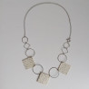 Paper necklace Circle&square