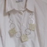 Paper necklace Circle&square