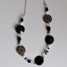 Collana perline cerchi e washi