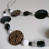 Collana perline cerchi e washi