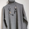 beads and paper necklace