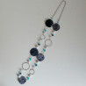 Paper necklace blue