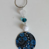 Paper necklace blue