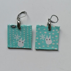 Orecchini quadrato Totoro