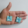Square Paper earrings- Totoro