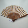 Japanese fan in cotton -yellow