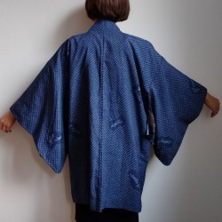 Haori -kimono jacket- Shibori blue