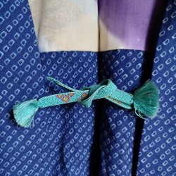 Haori -kimono jacket- Shibori blue
