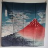 Furoshiki cotone 70cm Fuji rosso di Hokusai