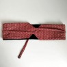 Obi belt in japanese cotton -Asanoha Red