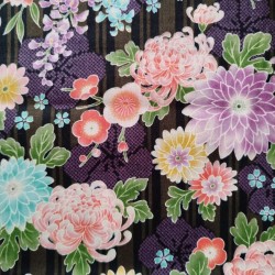 Japanese cotton 50cm Black...