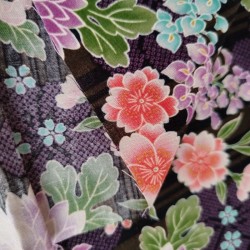 Japanese cotton 50cm Black stripe