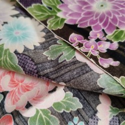 Japanese cotton 50cm Black stripe