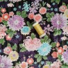 Japanese cotton 50cm Black stripe