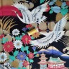 small Japanese cotton 50x50cm Crane e pagoda