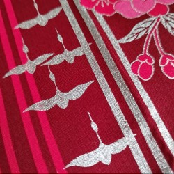 small Japanese cotton 50x50cm Stripe red
