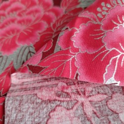small Japanese cotton 50x50cm Stripe red
