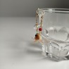 Earrings goldfish and bubble